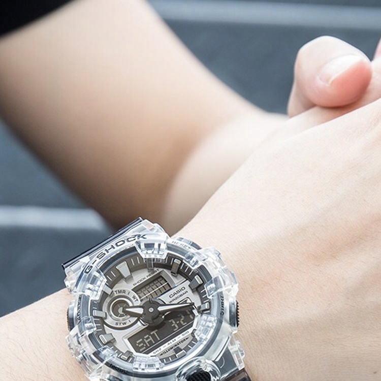 Мужские часы Casio See thru 1.0 (серые) — фото 6