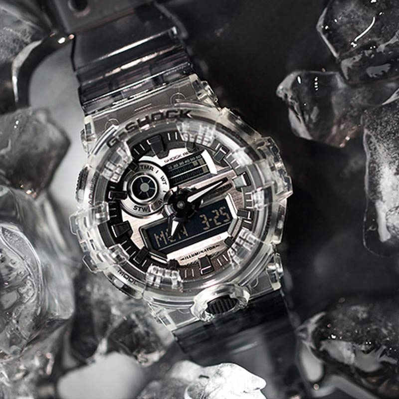 Мужские часы Casio See thru 1.0 (серые) — фото 5