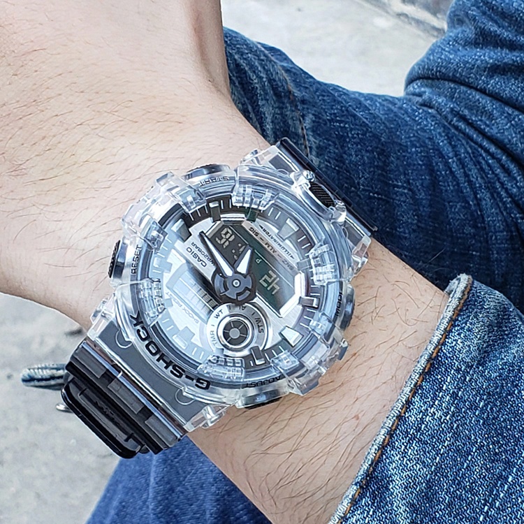 Мужские часы Casio See thru 1.0 (серые) — фото 7