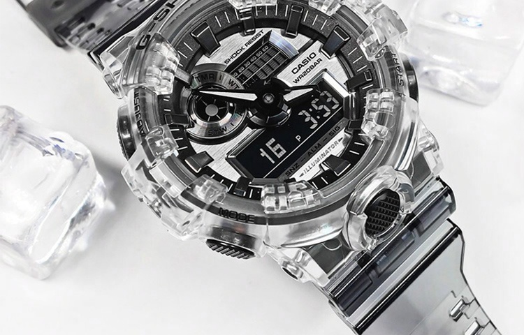 Мужские часы Casio See thru 1.0 (серые) — фото 3