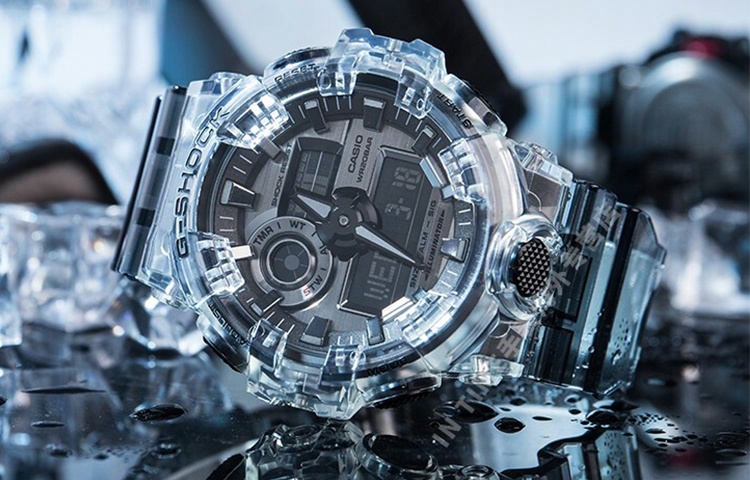 Мужские часы Casio See thru 1.0 (серые) — фото 4