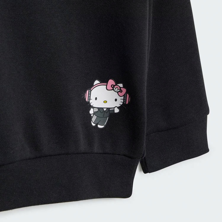 Детский костюм adidas originals × Hello Kitty/ HELLO KITTY CREW SET (черный) — фото 3