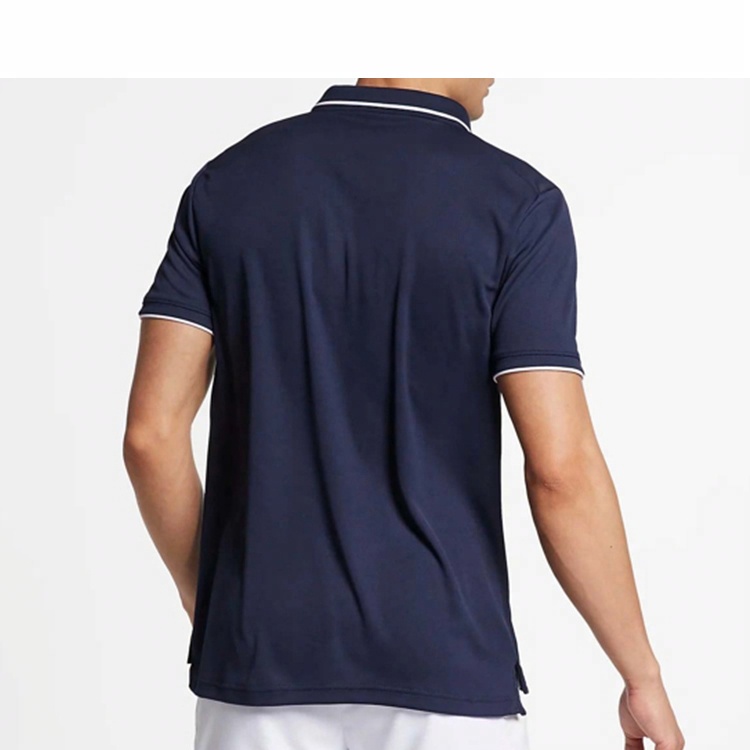 Мужская футболка Nike Polo (синяя) — фото 4
