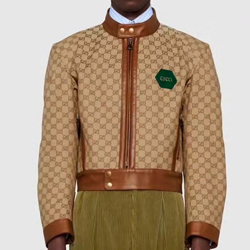 Мужская куртка Gucci (коричневая) — фото 3