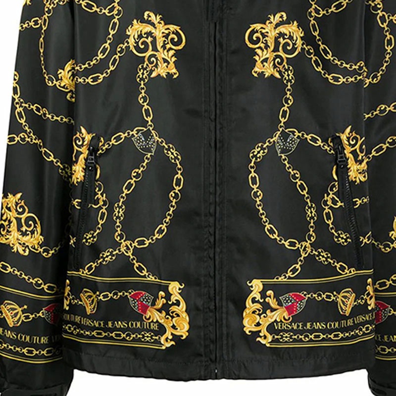 Мужская куртка Versace Jeans Couture (черная) — фото 6