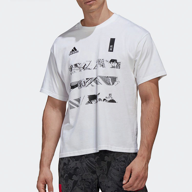 Мужская футболка adidas Captsuba Tee (белая) — фото 3