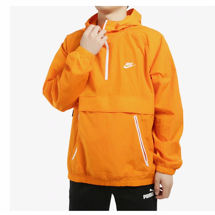 Мужская куртка Nike Half-Zip (оранжевая) — фото 5