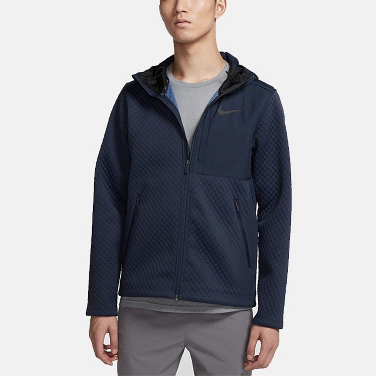 Мужская куртка Nike Training Jacket (синяя) — фото 5