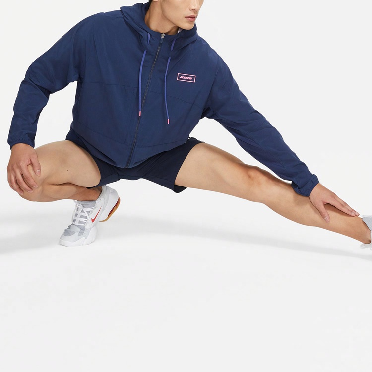 Мужская куртка Nike Sport Clash (темно-синяя) — фото 3