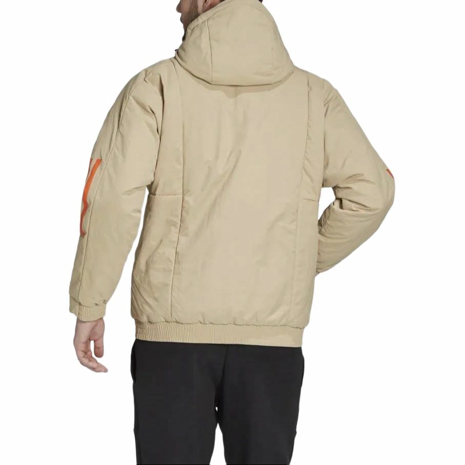 Мужская куртка adidas Bts Hooded Jkt (коричневая) — фото 4