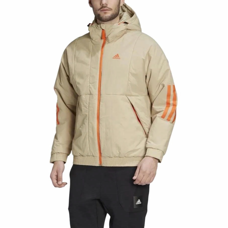 Мужская куртка adidas Bts Hooded Jkt (коричневая) — фото 3