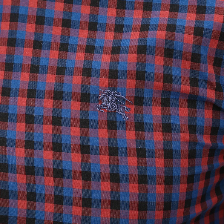 Мужские рубашка Burberry (красные) — фото 4