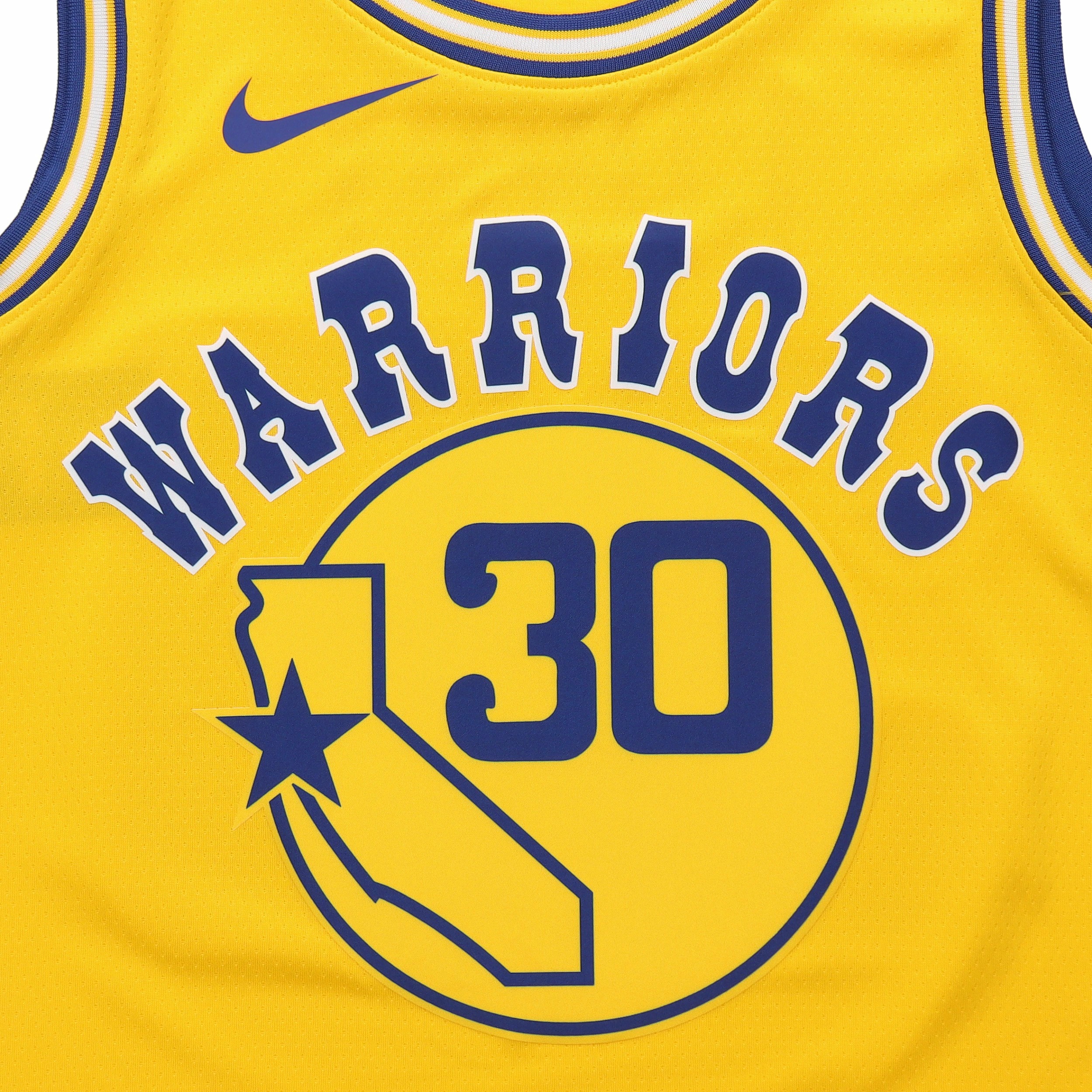 Мужская баскетбольная майка Nike Golden State Warriors Stephen Curry (желтая) — фото 3