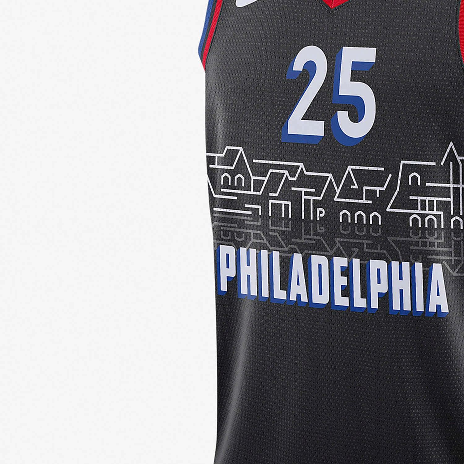 Мужская майка Nike Simmons 76ers (черная) — фото 4