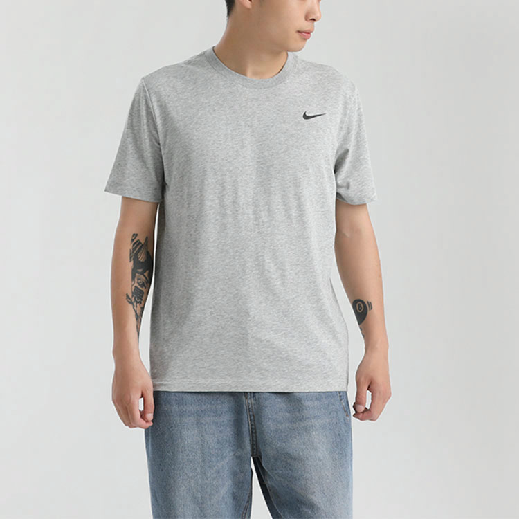 Мужская футболка Nike Dri-FIT (темно-серая) — фото 3