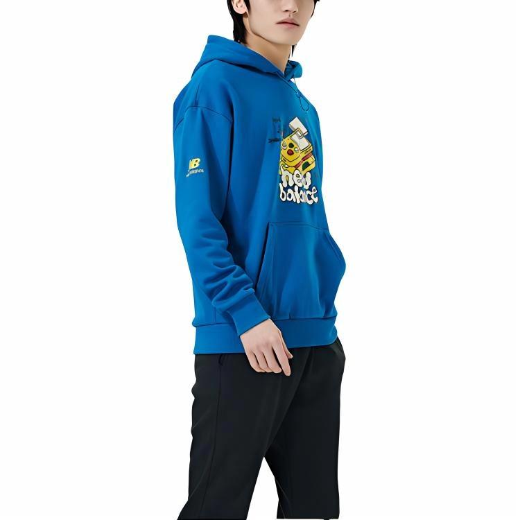 Мужское худи New Balance ZPZ Graphic Hoodie (синее) — фото 3