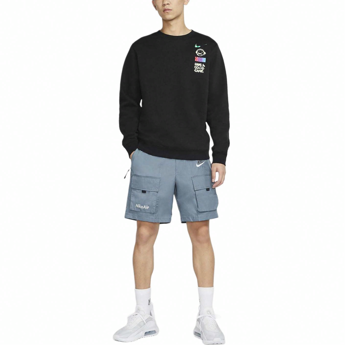 Мужское худи Nike Sportswear Club Fleece (черное) — фото 3