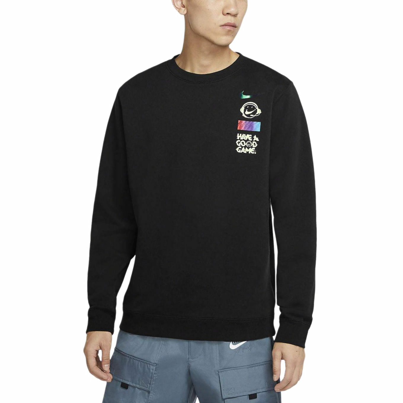 Мужское худи Nike Sportswear Club Fleece (черное) — фото 4