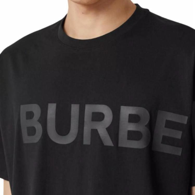 Мужская футболка Burberry с принтом (белая) — фото 5