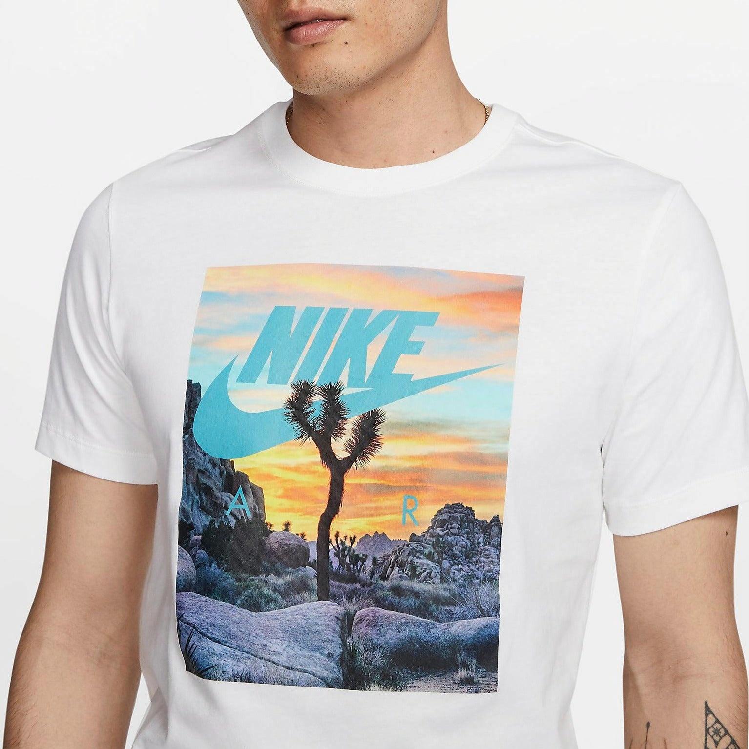 Мужская футболка Nike T (белая) — фото 4