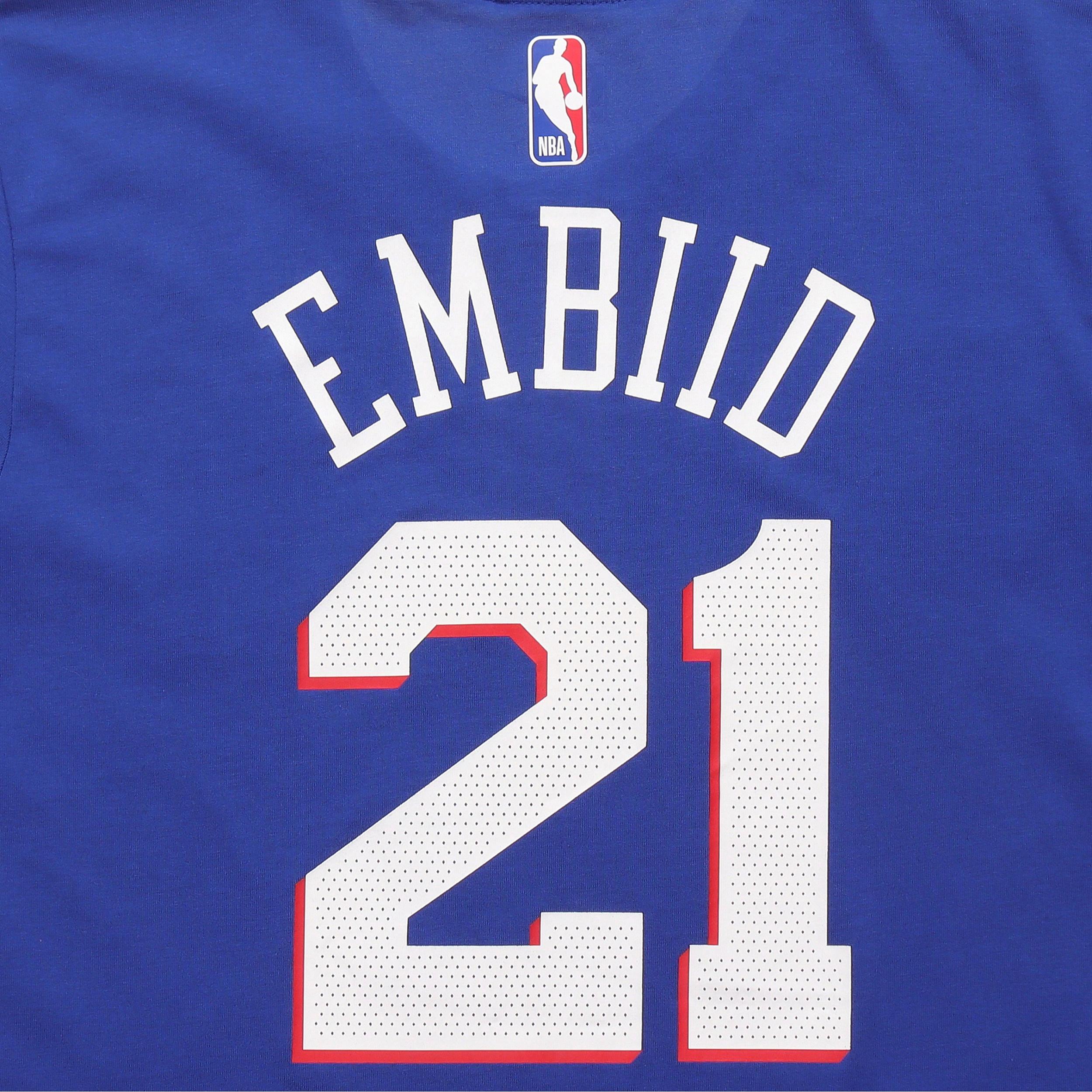 Мужские футболка Nike NBA embiid 76 T (темно-синий) — фото 4