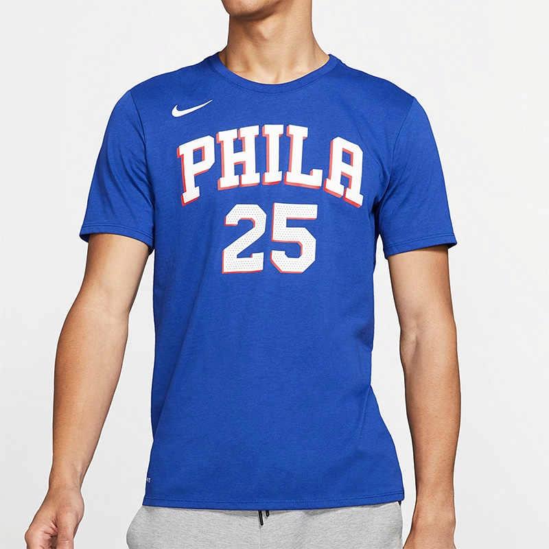 Мужские футболка Nike NBA embiid 76 T (темно-синий) — фото 3