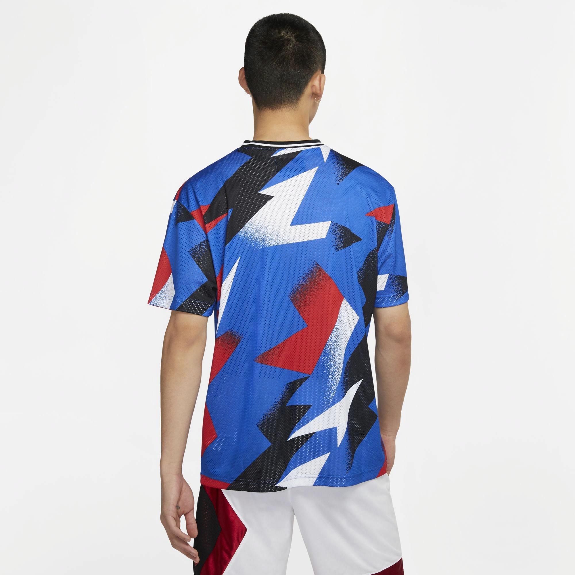 Мужская футболка Jordan PSG Mesh Jersey (синяя) — фото 4