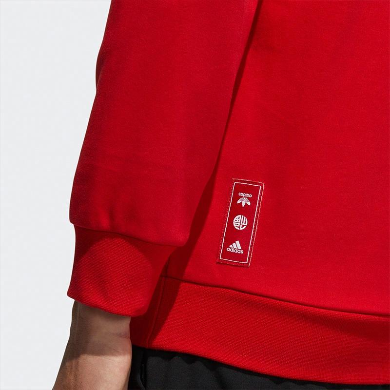 Футболка adidas CNY Gfx Swt Un Logo (красная) — фото 4