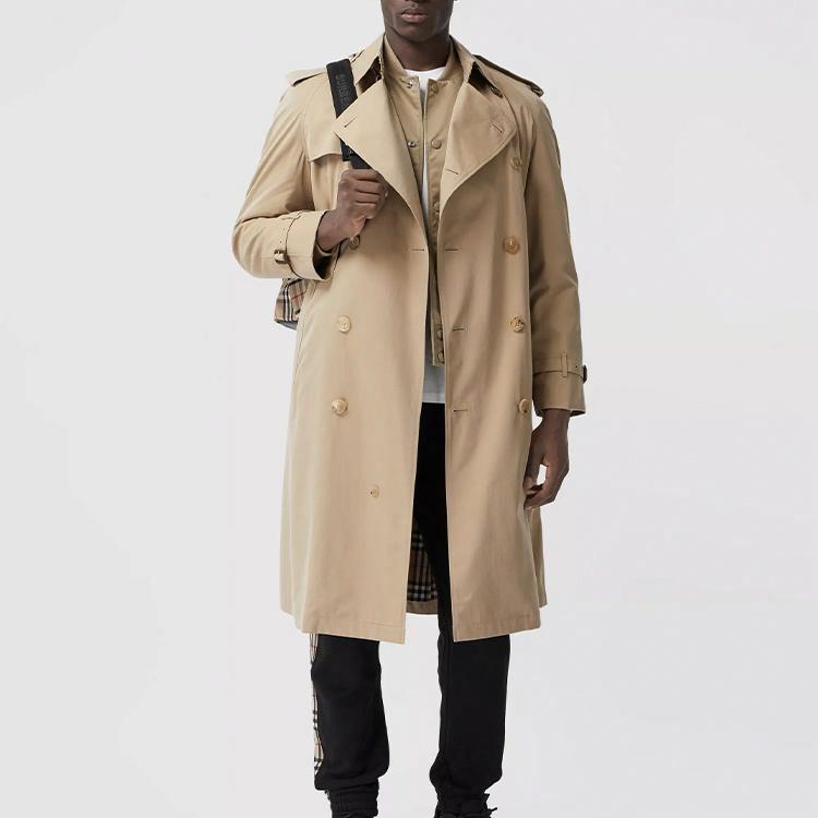 Мужской тренч Burberry (медовый) — фото 2