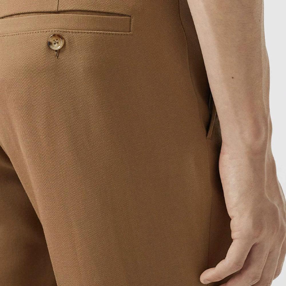 Мужские штаны Burberry Grain De Poudre (желтовато-коричневые) — фото 4