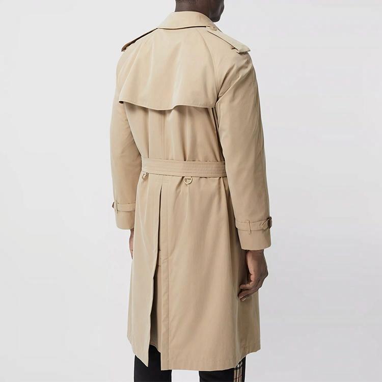 Мужской тренч Burberry (медовый) — фото 3