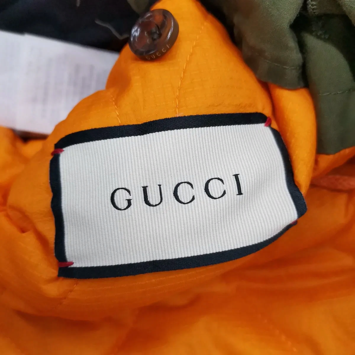 Мужская куртка Gucci Insect Embroidery (зеленая) — фото 8