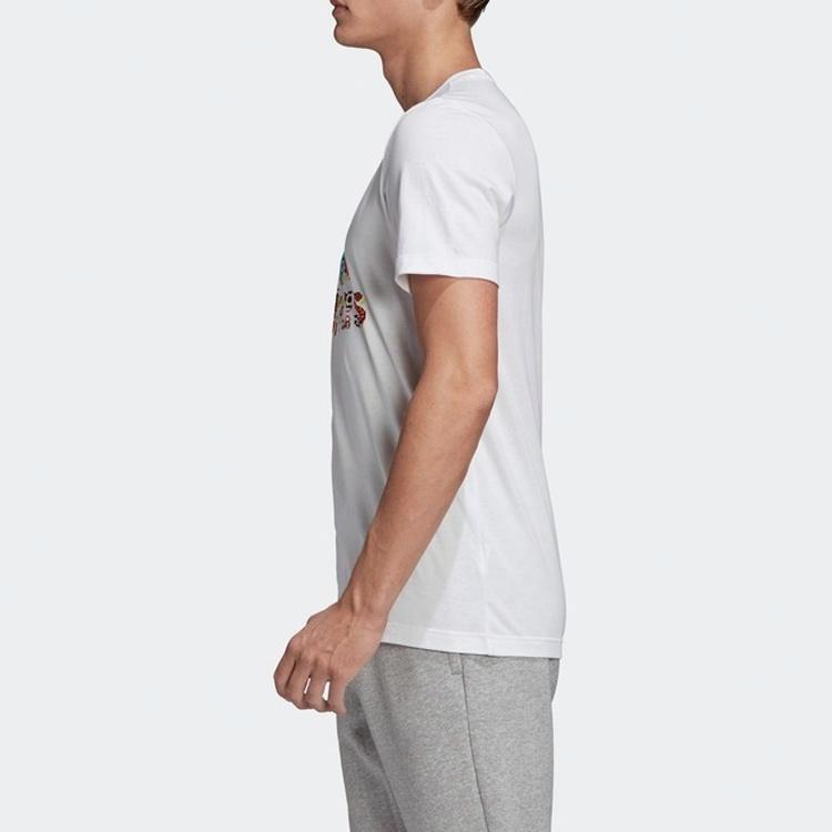Мужская футболка adidas T (белая) — фото 4