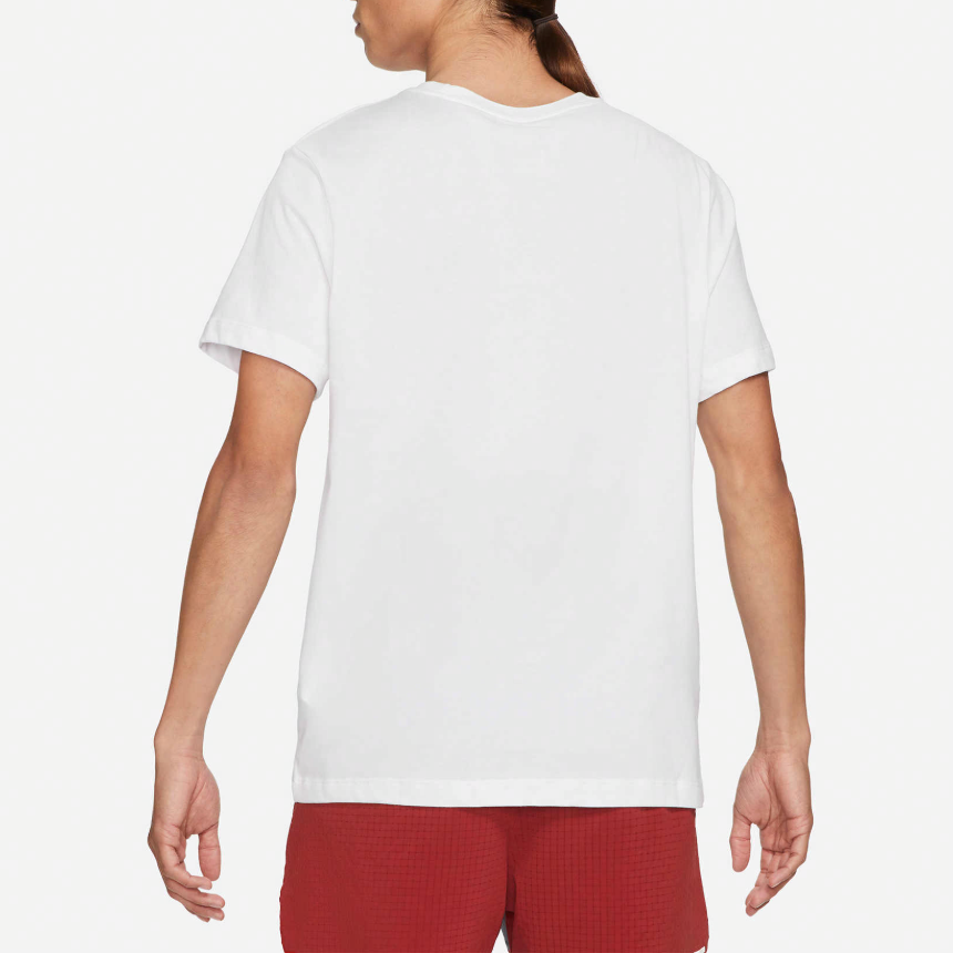 Мужская футболка Nike Dri-fit (белая) — фото 4