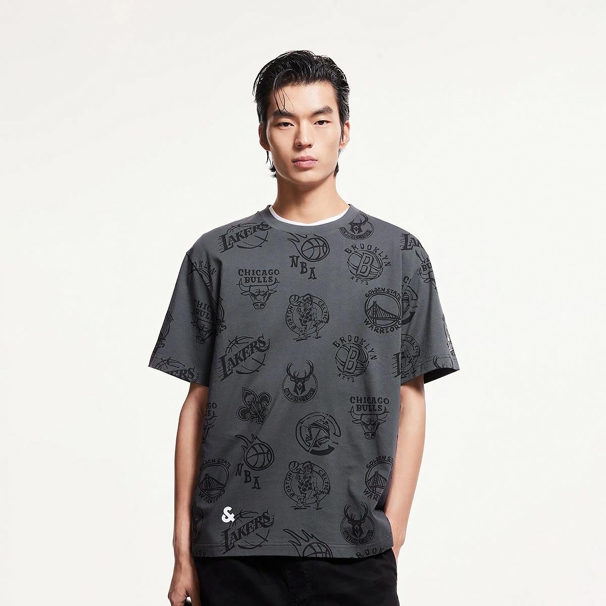 Футболка JACK JONES x NBA T-shirt (разноцветная) — фото 9