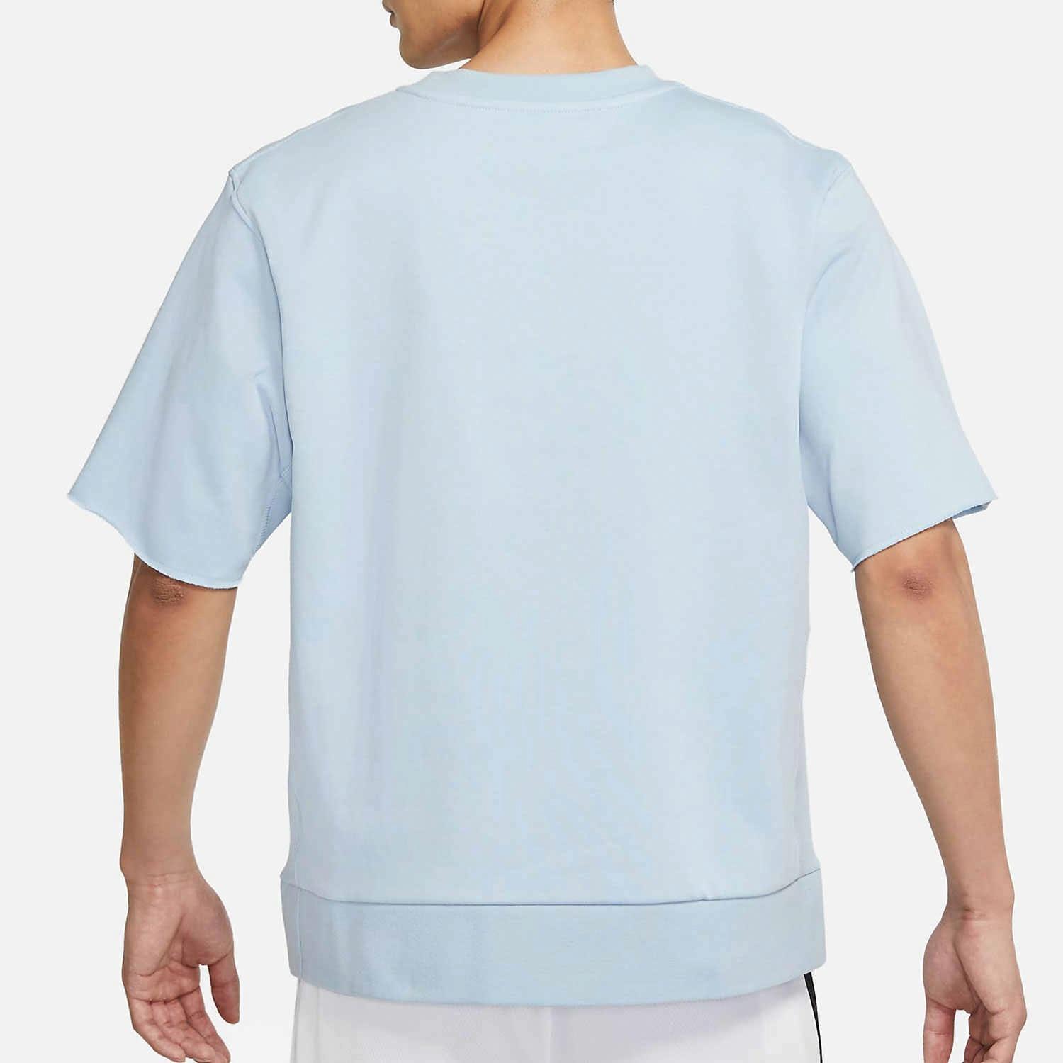 Мужская футболка Nike Dri-fit Standard Issue (светло-синяя) — фото 4