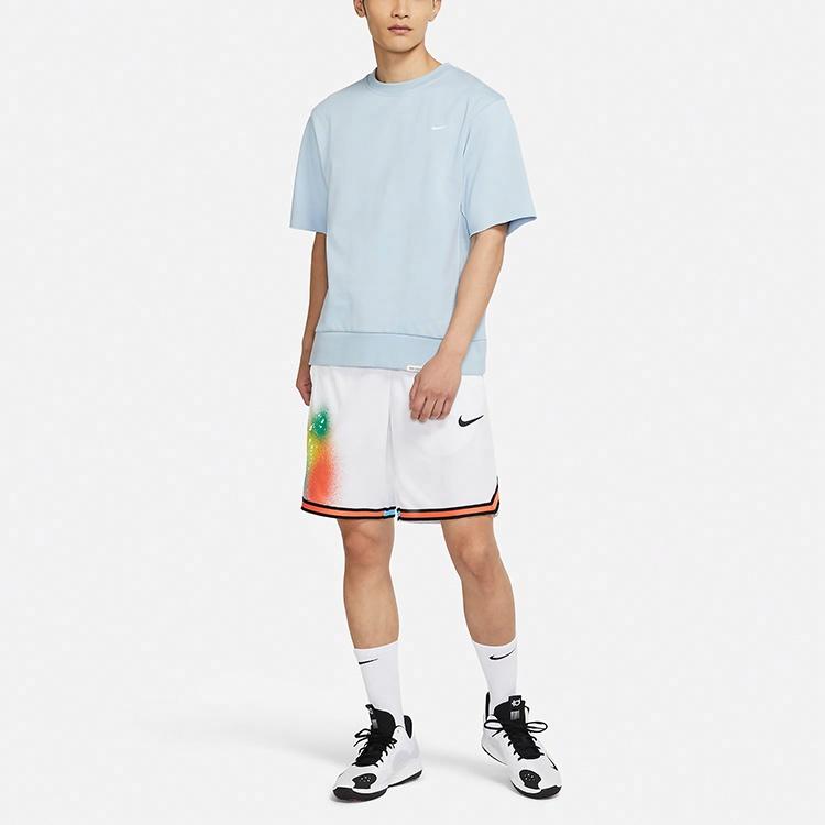 Мужская футболка Nike Dri-fit Standard Issue (светло-синяя) — фото 3