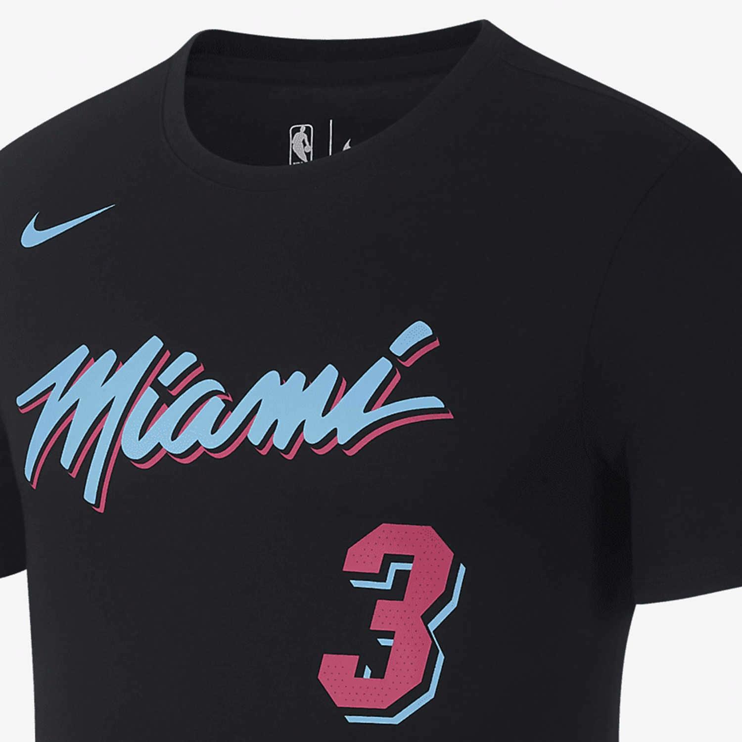 Мужская футболка Nike NBA Wade (черная) — фото 3