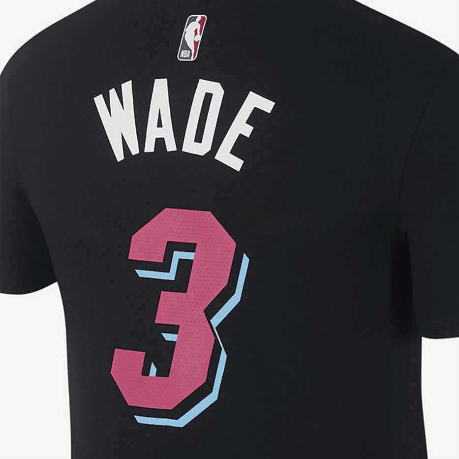 Мужская футболка Nike NBA Wade (черная) — фото 5