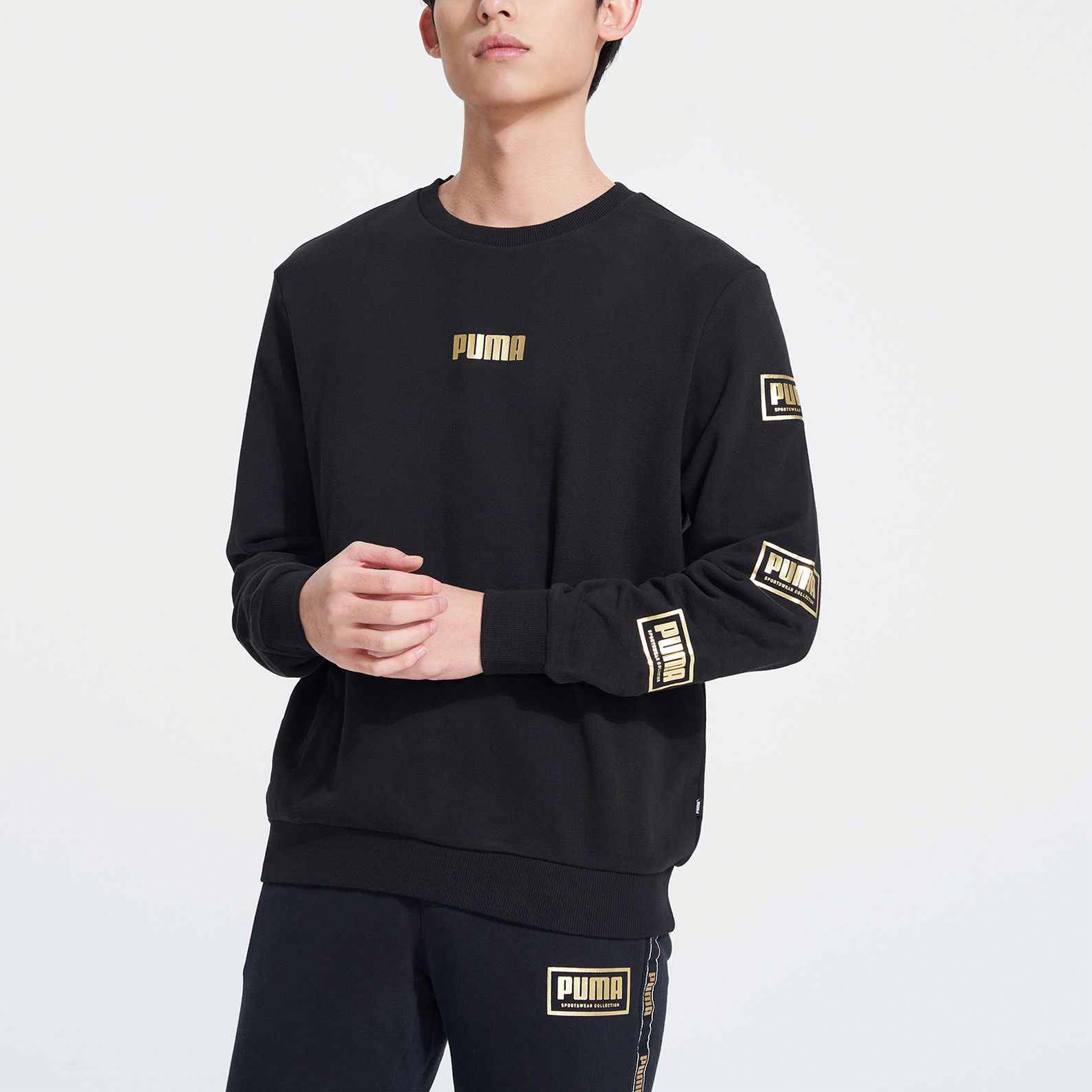 Мужское худи PUMA Gold Logo (черное) — фото 3