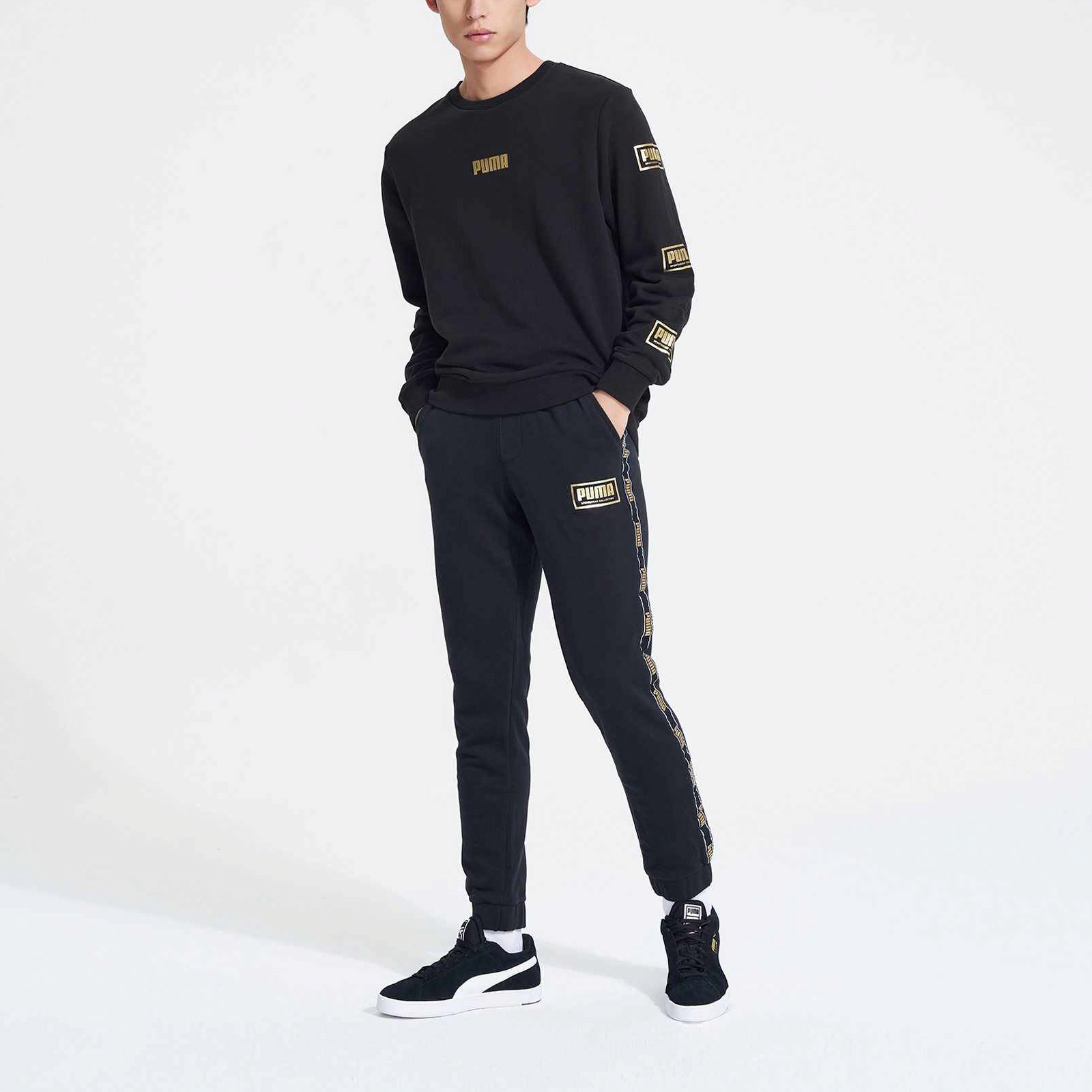Мужское худи PUMA Gold Logo (черное) — фото 5
