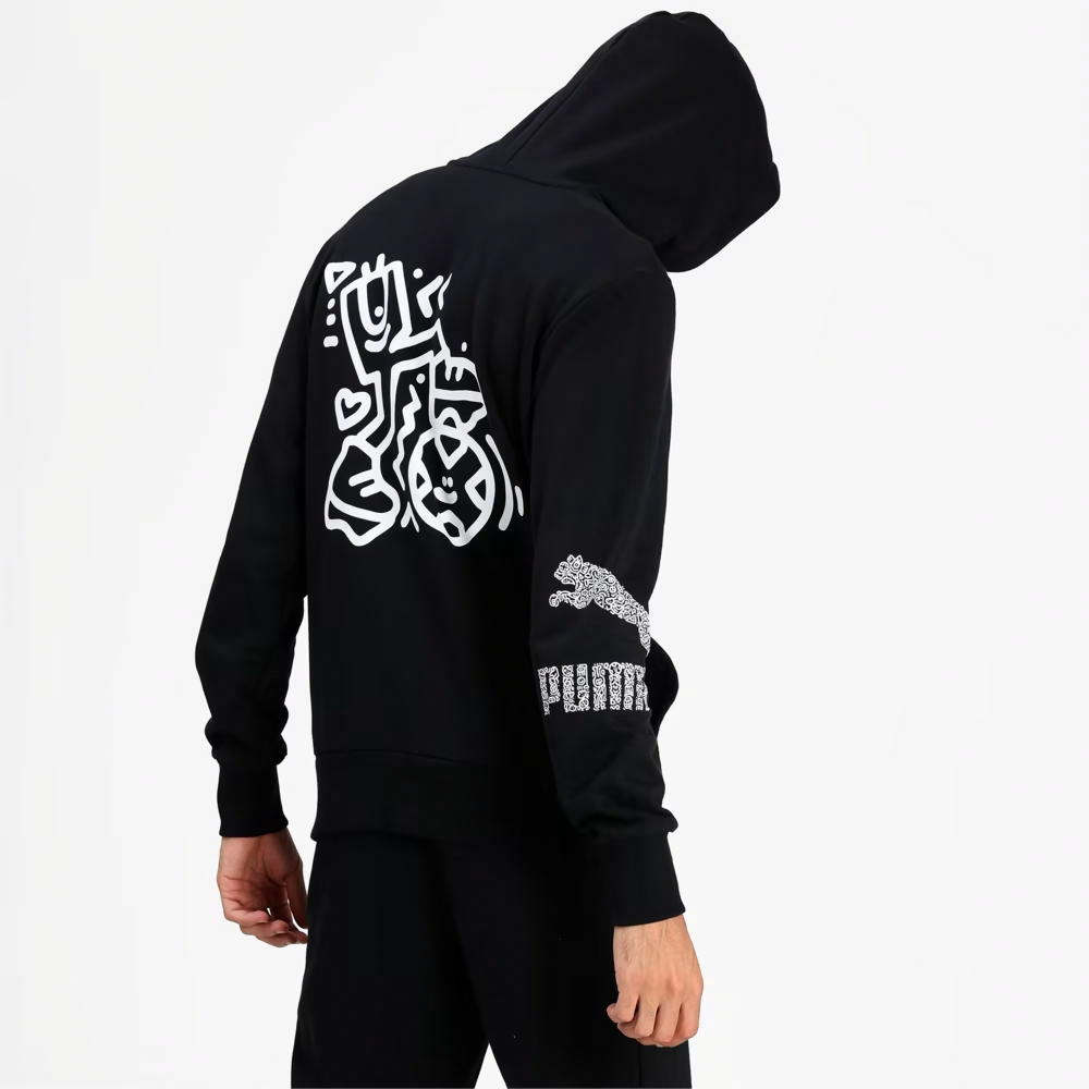 Мужское худи PUMA x Mr doodle (черное) — фото 4