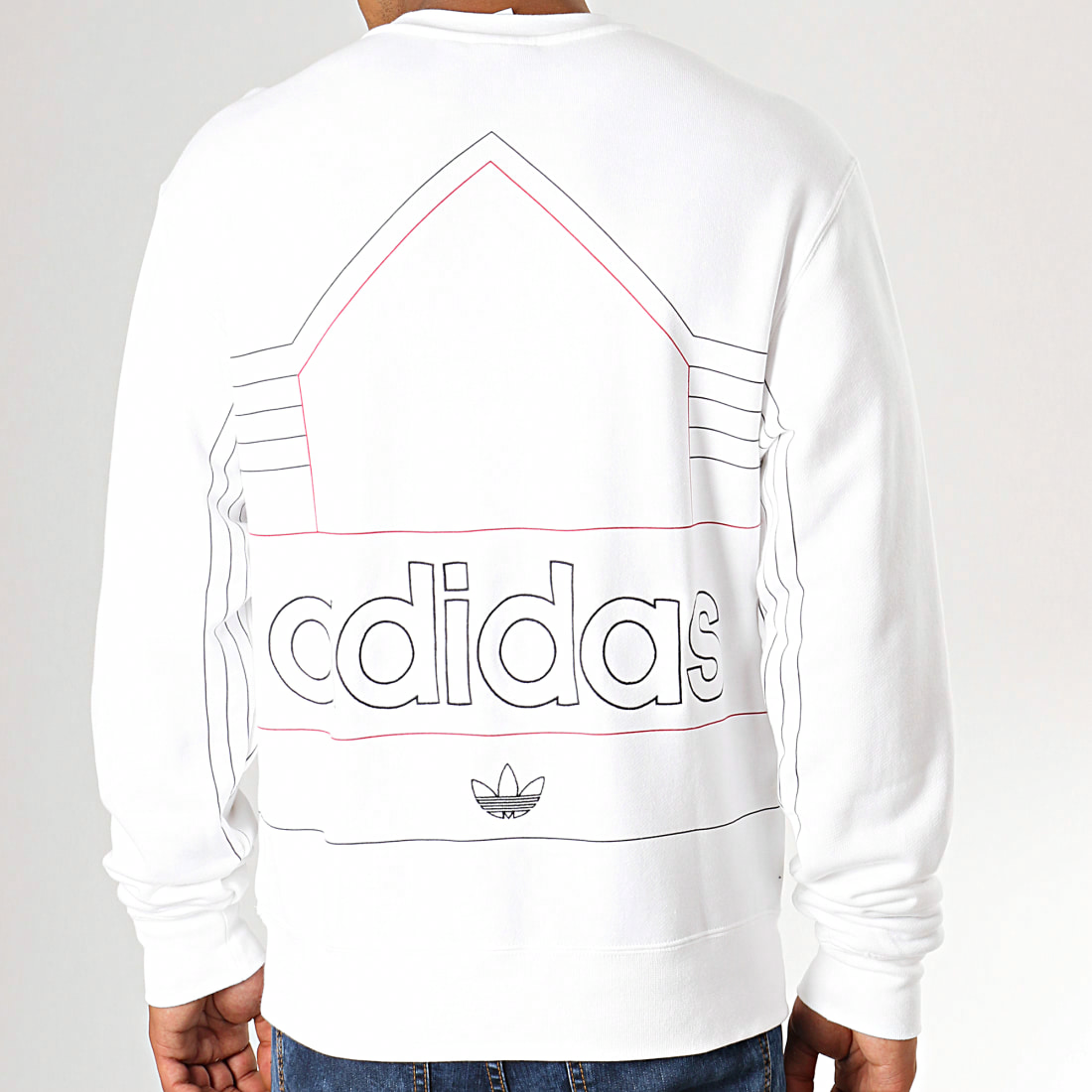 Мужской худи adidas Rivalry Retro (белый) — фото 3