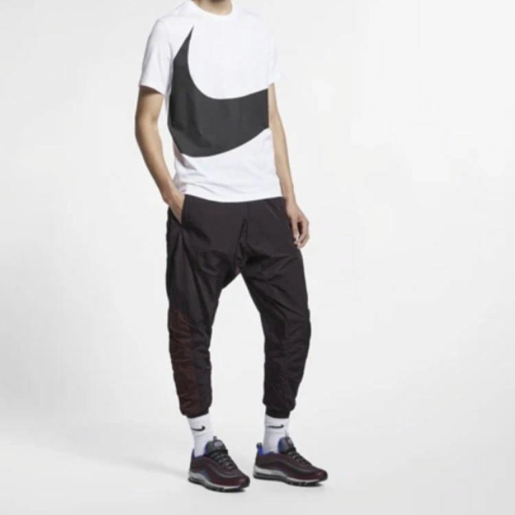 Мужская футболка Nike Sportswear Big Swoosh Tee T (белая) — фото 4