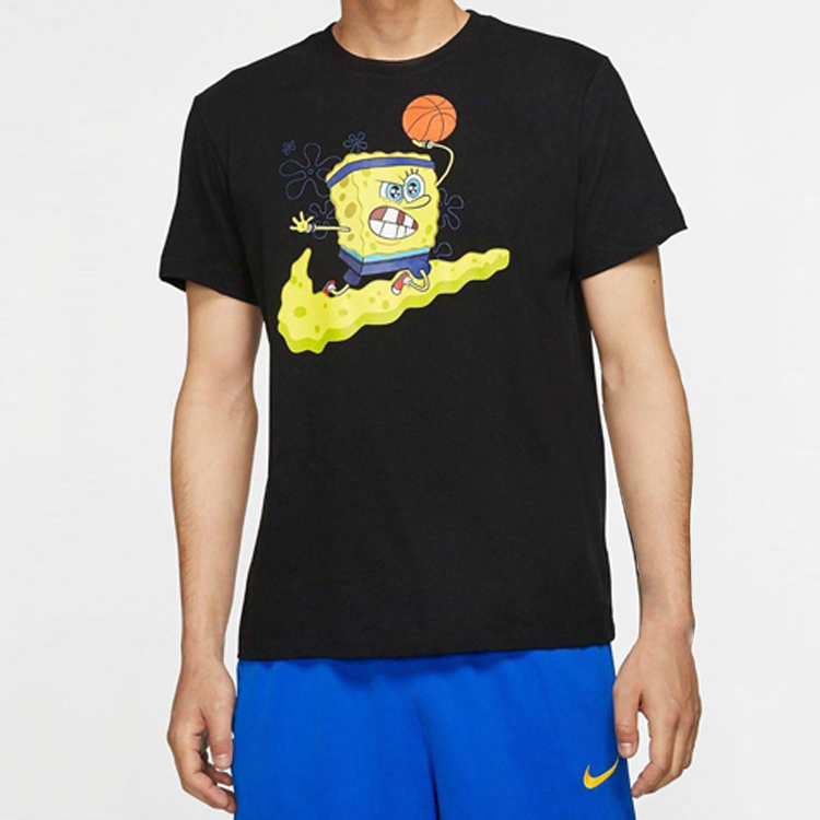 Мужская футболка Nike Kyrie SpongeBob (черная) — фото 3