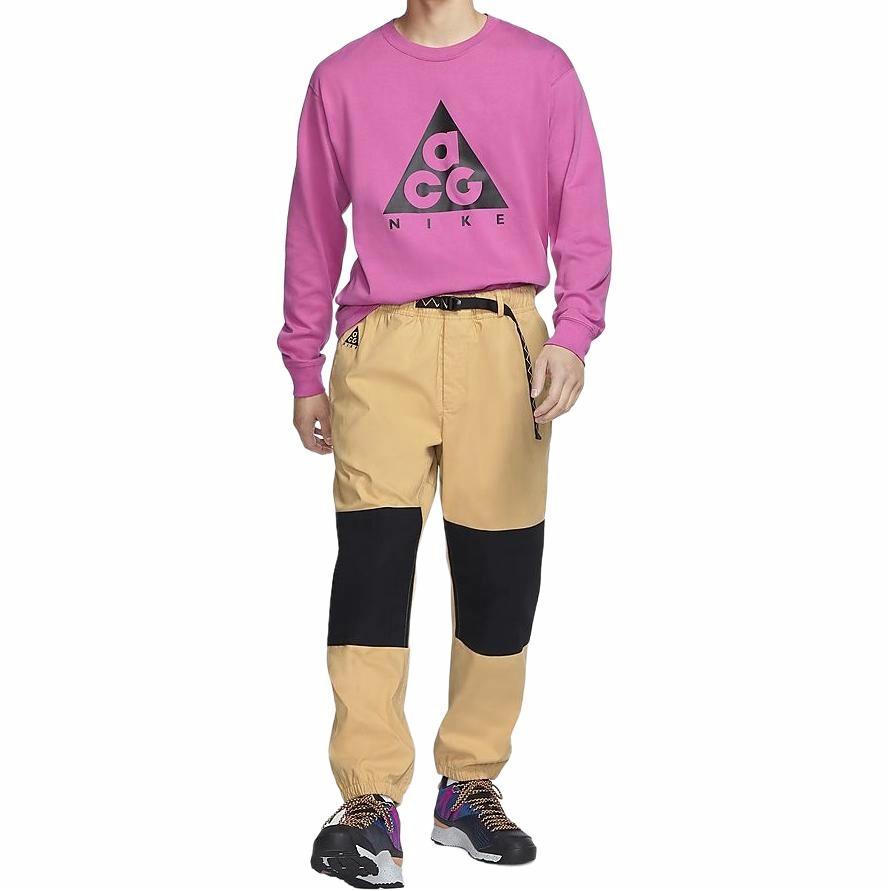 Мужская футболка Nike ACG As M Nrg Ls Tee (бордовый) — фото 3