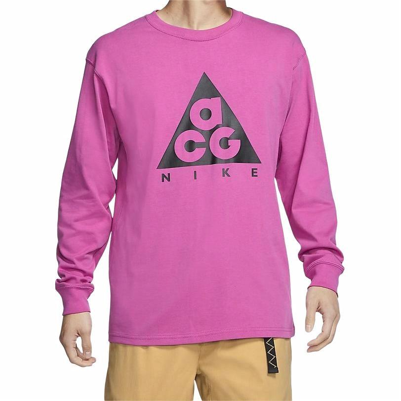 Мужская футболка Nike ACG As M Nrg Ls Tee (бордовый) — фото 5