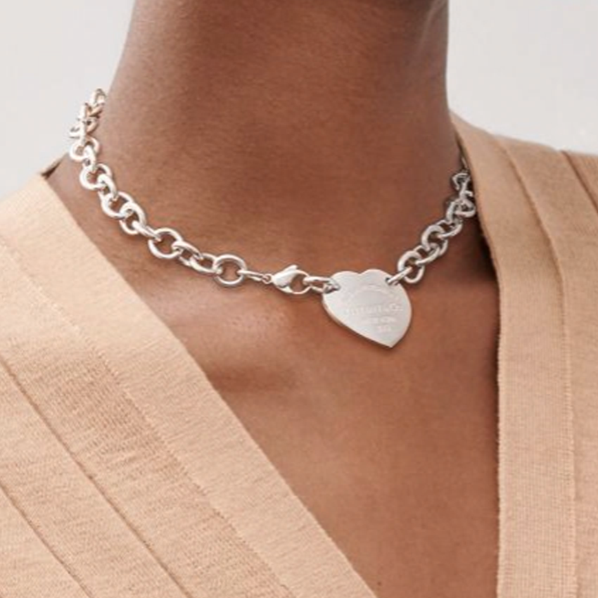 Женское ожерелье TIFFANY & CO. Return to Tiffany (серебристый) — фото 4