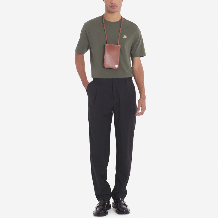 Мужская футболка Maison Kitsune SS24 T (зеленый) — фото 3