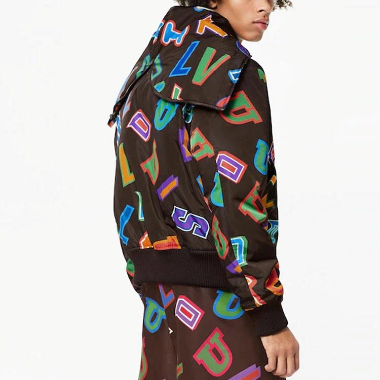 Мужская куртка Louis Vuitton x NBA (коричневая) — фото 4